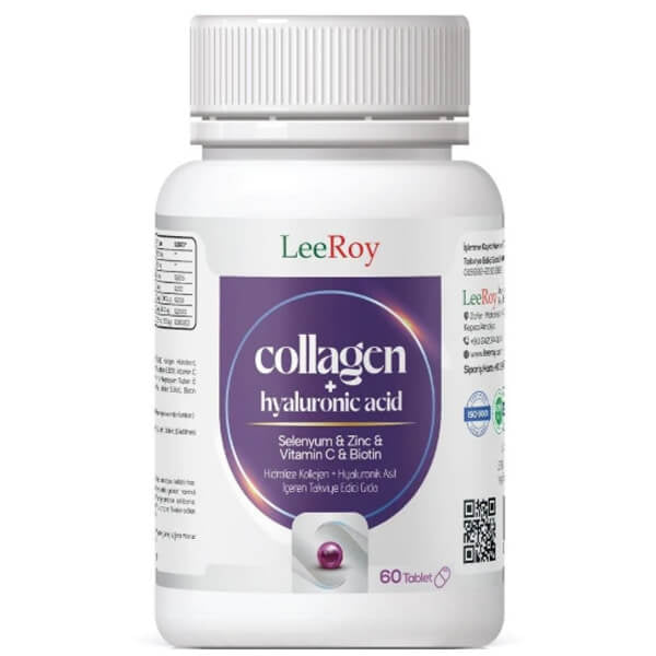 Leeroy Collagen & Hyaluronic Acid Supplement 60 Tablets