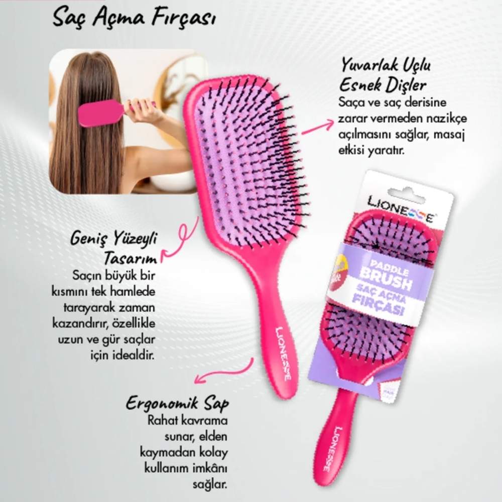 Lionesse Hair Detangling Brush 8900 for Smooth Styling