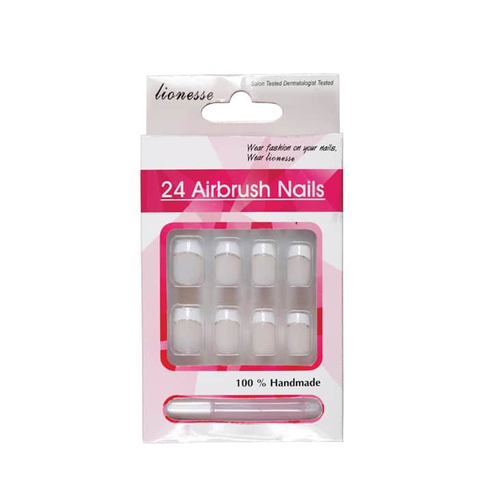 Lionesse French Press-On False Nails Set A 76 for Instant Manicure