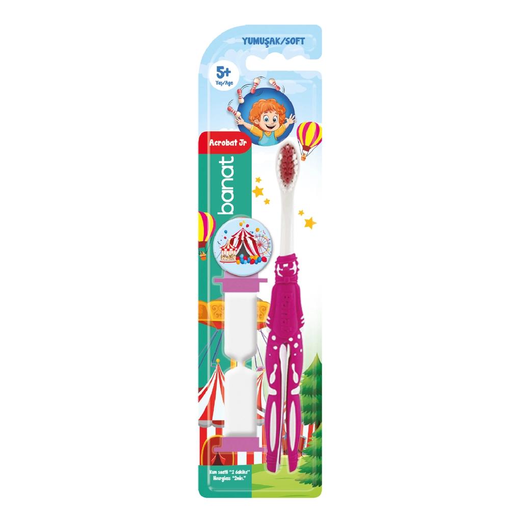 Banat Acrobat Jr. Toothbrush (with Hourglass) (Soft)