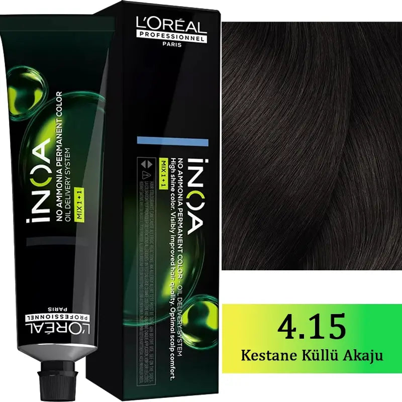 L'Oreal Professionnel Inoa Ammonia-Free Hair Color 4.15 60g