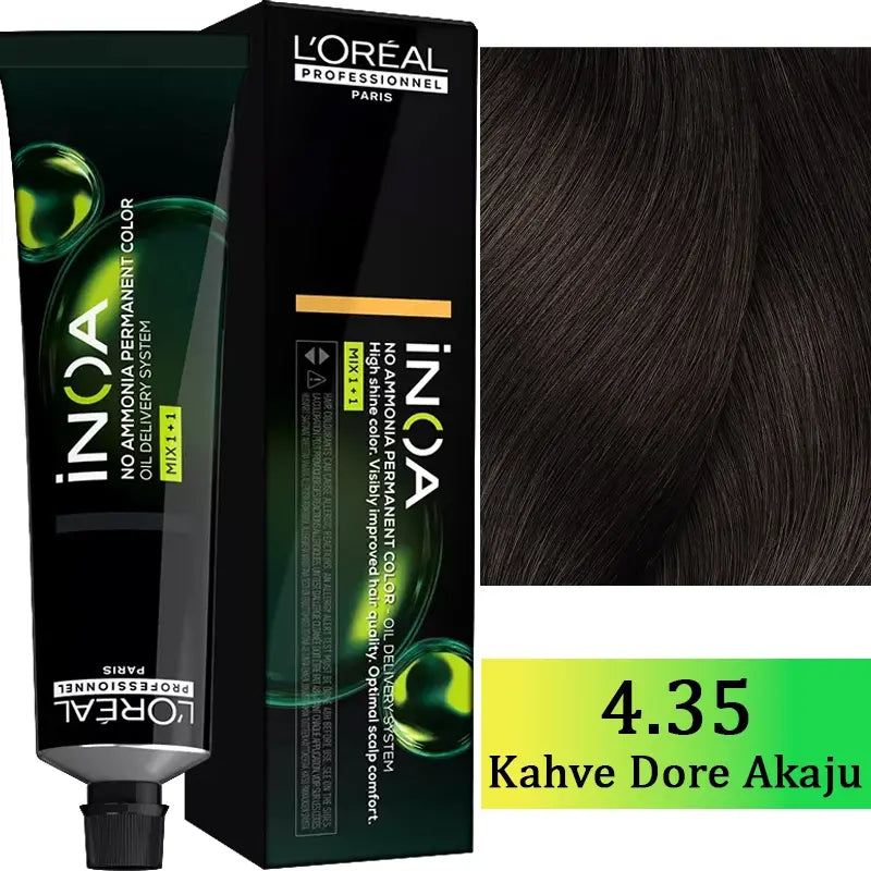 L'Oreal Professionnel Inoa Ammonia-Free Hair Color 4.35 60g