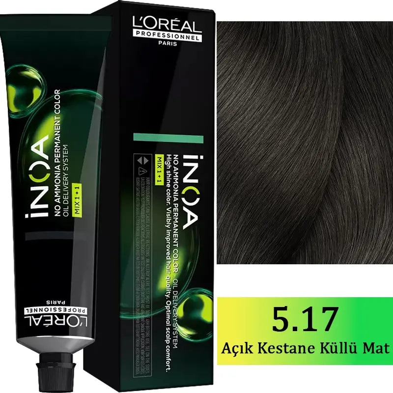 L'Oreal Professionnel Inoa Ammonia-Free Hair Color 5.17 60g