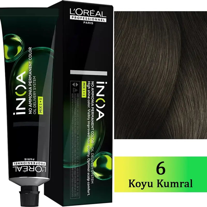 L'Oreal Professionnel Inoa Ammonia-Free Hair Color 6 Dark Blonde 60g