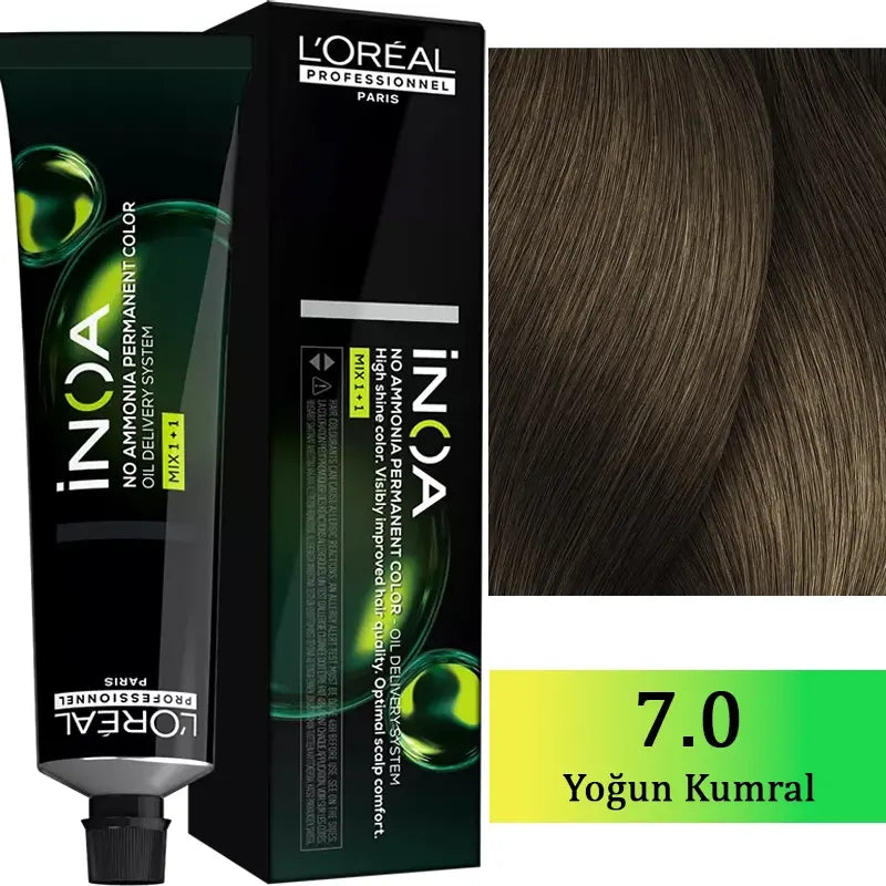 L'Oreal Professionnel Inoa Ammonia-Free Hair Color 7.0 Dark Blonde 60g