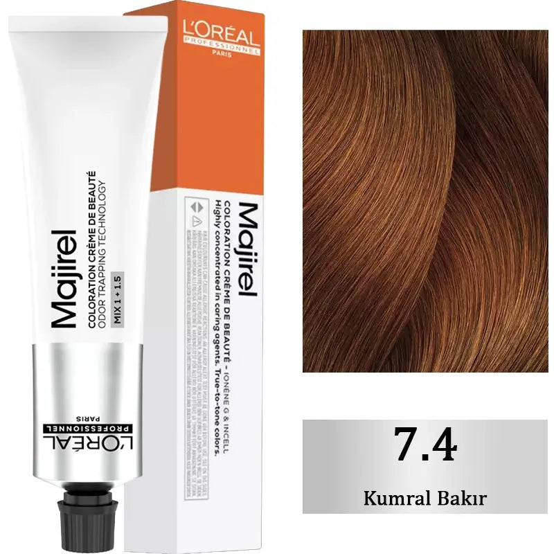 Loreal Professionnel Majirel Hair Dye 7.4 Copper Blonde 60ml