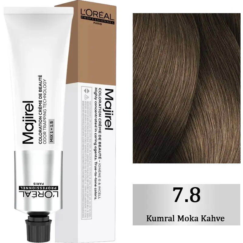 L'Oreal Professionnel Majirel Hair Color 7.8 Mocha Blonde 60ml