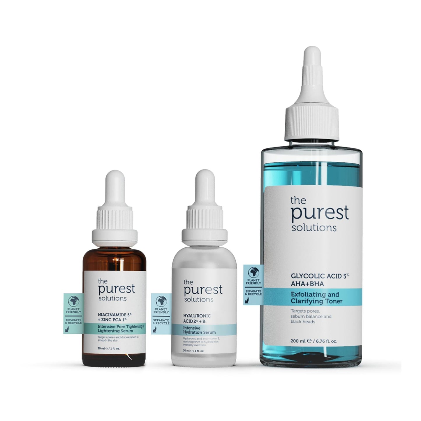 The Purest Solutions Acne Prevention Skincare Set for Dry, Acne-Prone Skin - Anti-Acne Skincare Routine