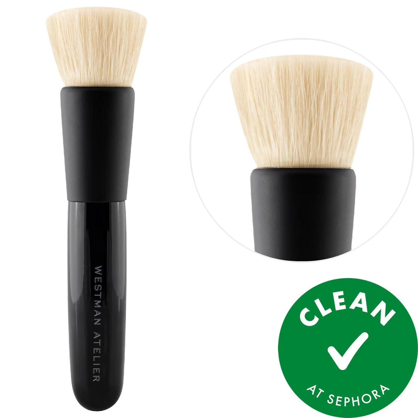 Clean Highlighter Blender Brush: Achieve Flawless, Even Color Blending with This Cruelty-Free, Flat Makeup Brush