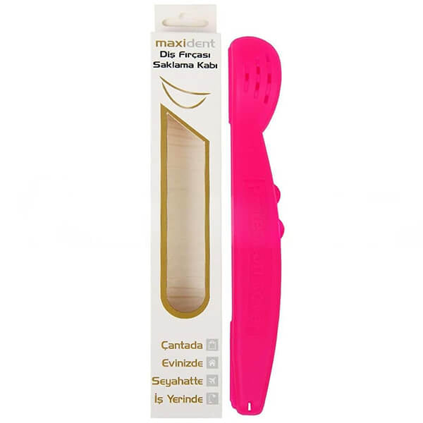 Maxident Toothbrush Storage Case in Pink
