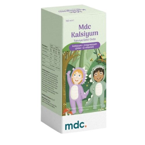 MDC Calcium Magnesium Zinc & Vitamin D Liquid Supplement 150ml