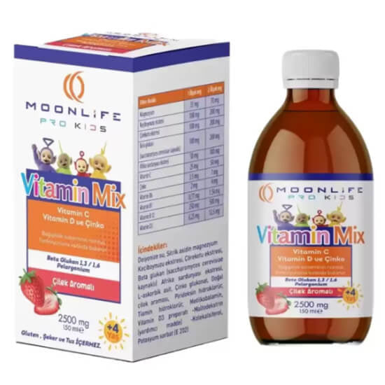 Moon Life Vitamin C & D Zinc Beta Glucan Syrup 150 ml