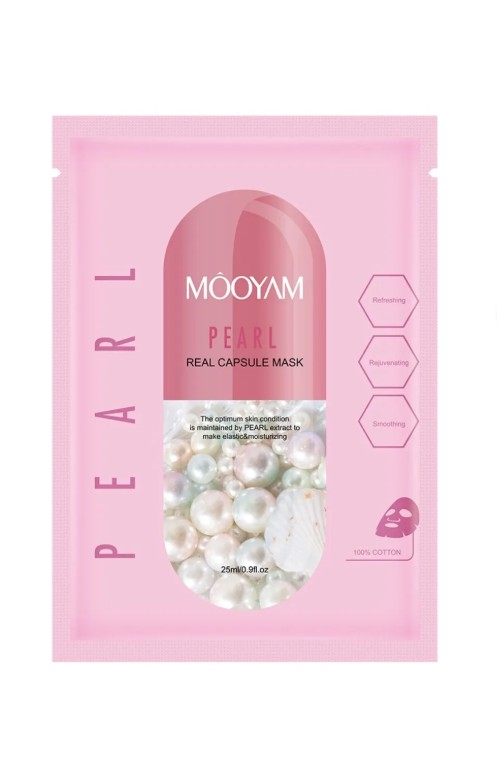 MOOYAM Capsule Mask Pearl Sheet Mask for Glowing Skin 25ml