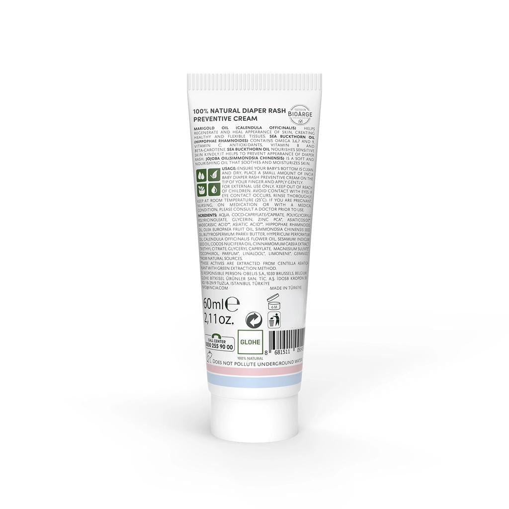 Incia Natural Baby Diaper Gel Cream for Sensitive Skin 60 ml