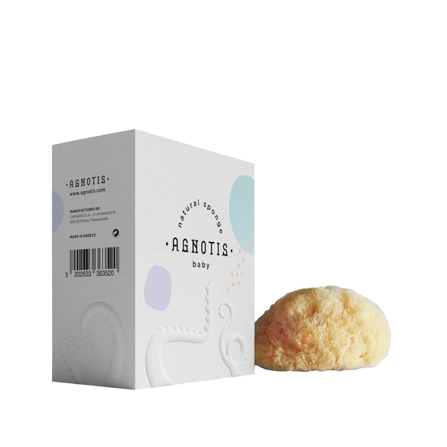 Agnotis Natural Sponge Gentle Baby Bath Sponge