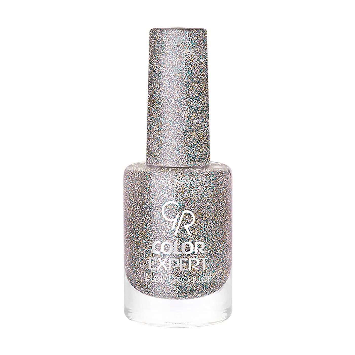 Golden Rose Color Expert Glitter Nail Polish 401, High Shine