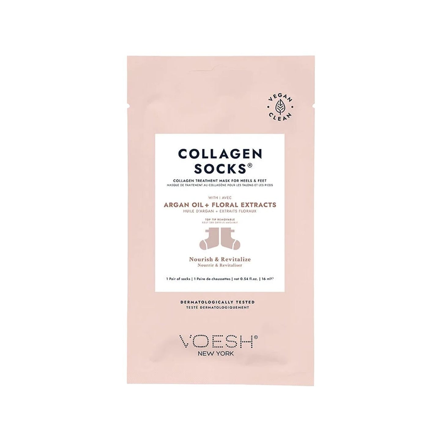 Voesh New York Collagen Socks with Argan Oil 1 Pair
