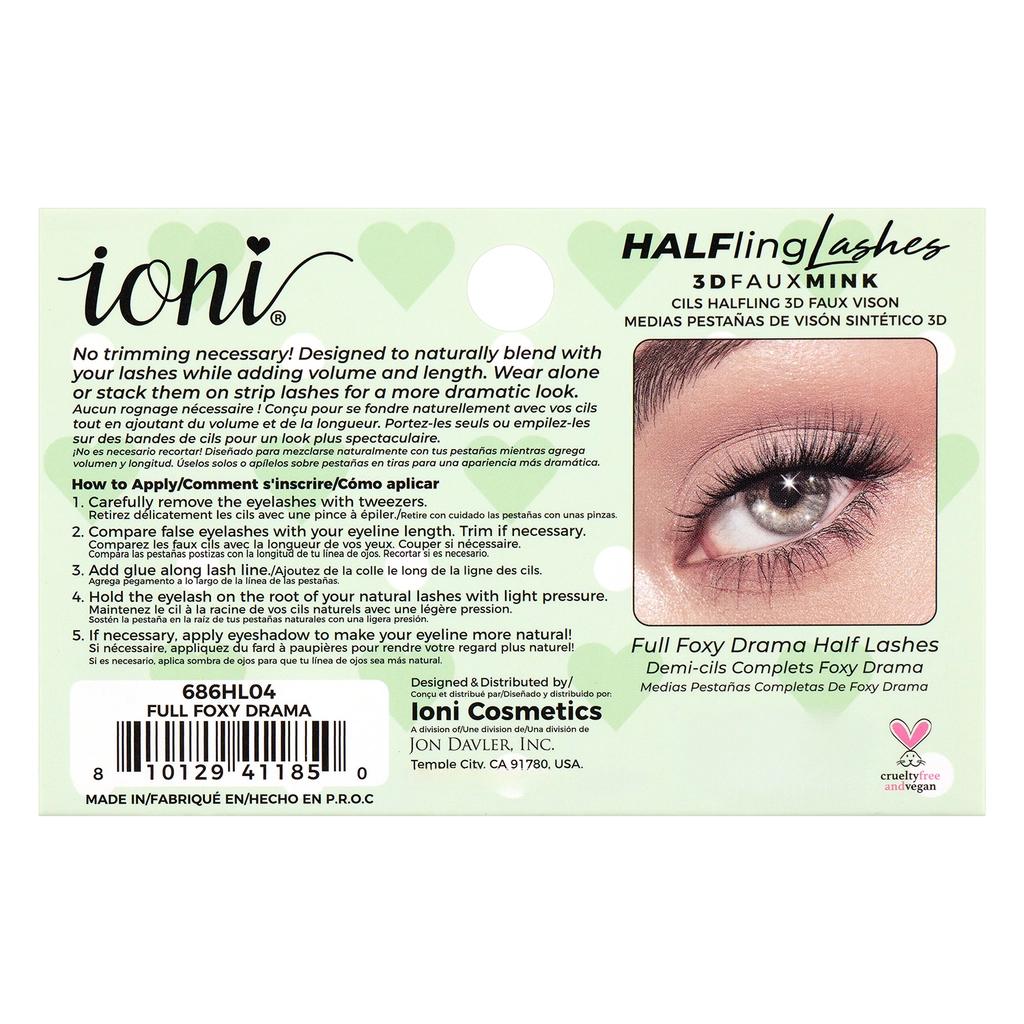 Ioni Long & Extra Voluminous False Eyelashes for Dramatic Volume
