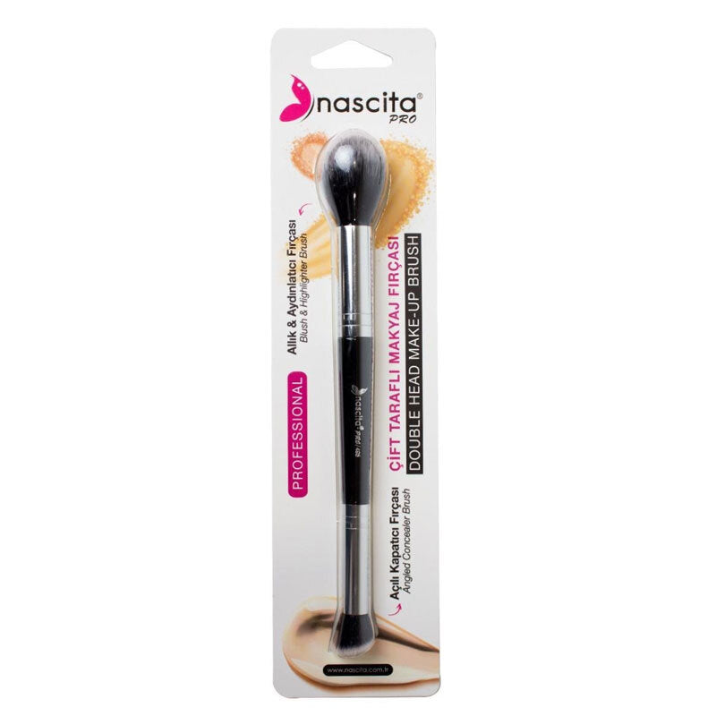 Nascita Dual-Ended Makeup Brush 495 Concealer & Highlighter