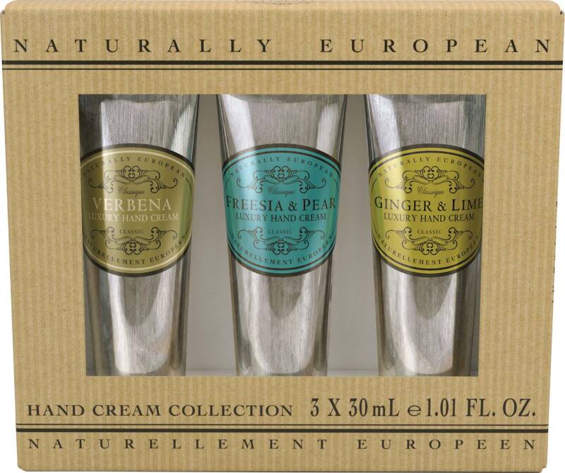 Naturally European Mini Hand Cream Gift Set 3 x 30ml