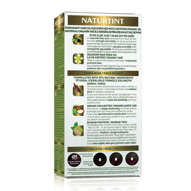 Naturtint Permanent Hair Color 4M Mahogany Chestnut 170ml