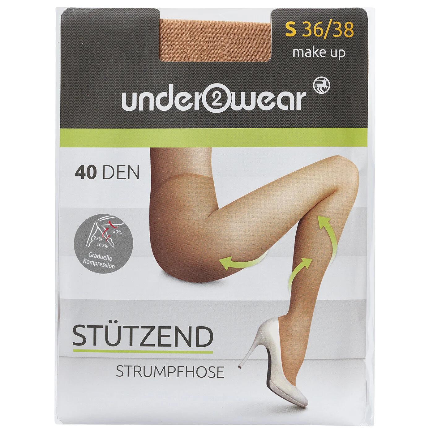 Underwear 40 Den Sheer Pantyhose Control Top Nude Tights Size 36-38