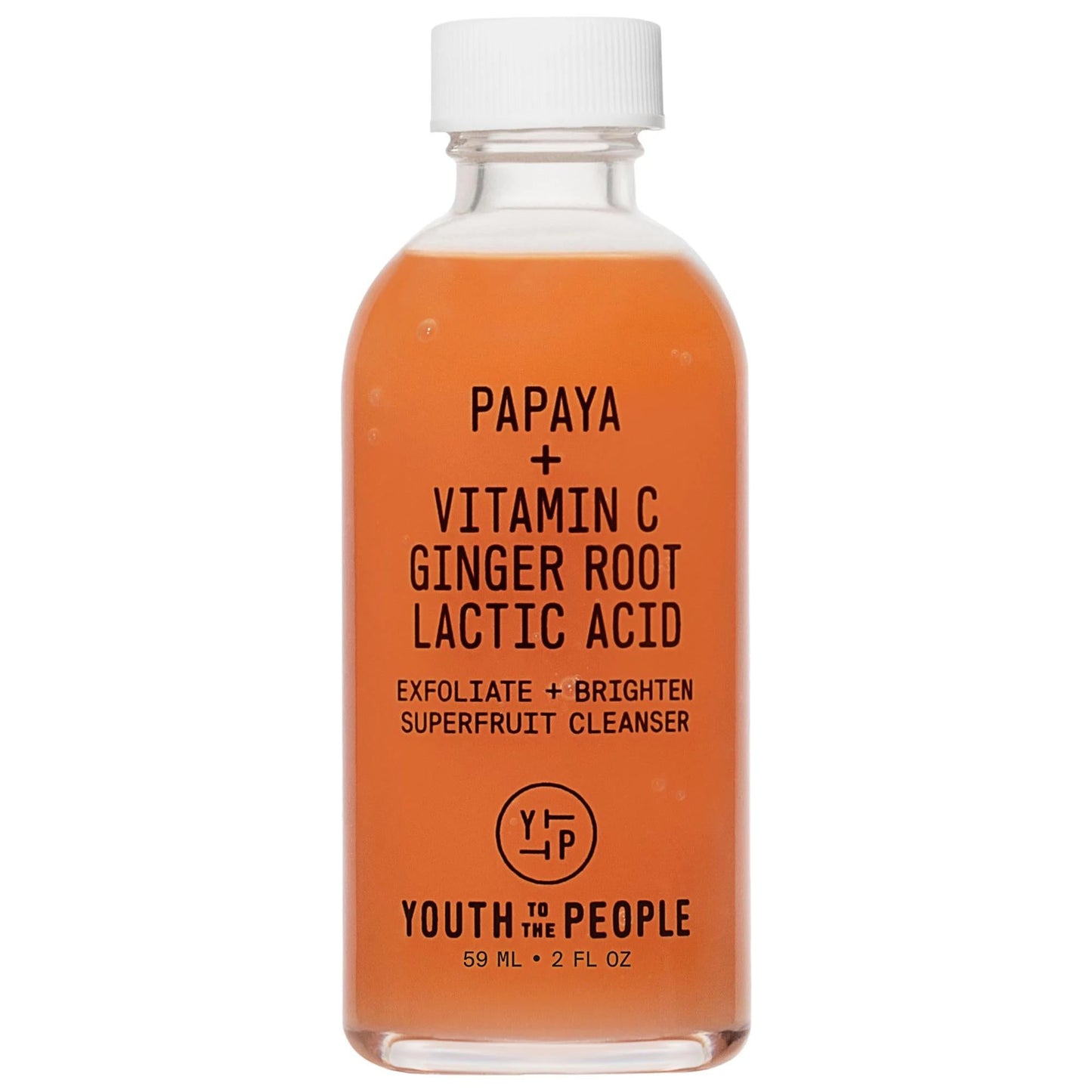 Mini Superfruit: Gentle Exfoliating Cleanser with Vitamin C + Papaya - Brightens Skin, Reduces Dark Spots & Uneven Texture - Vegan & Cruelty-Free