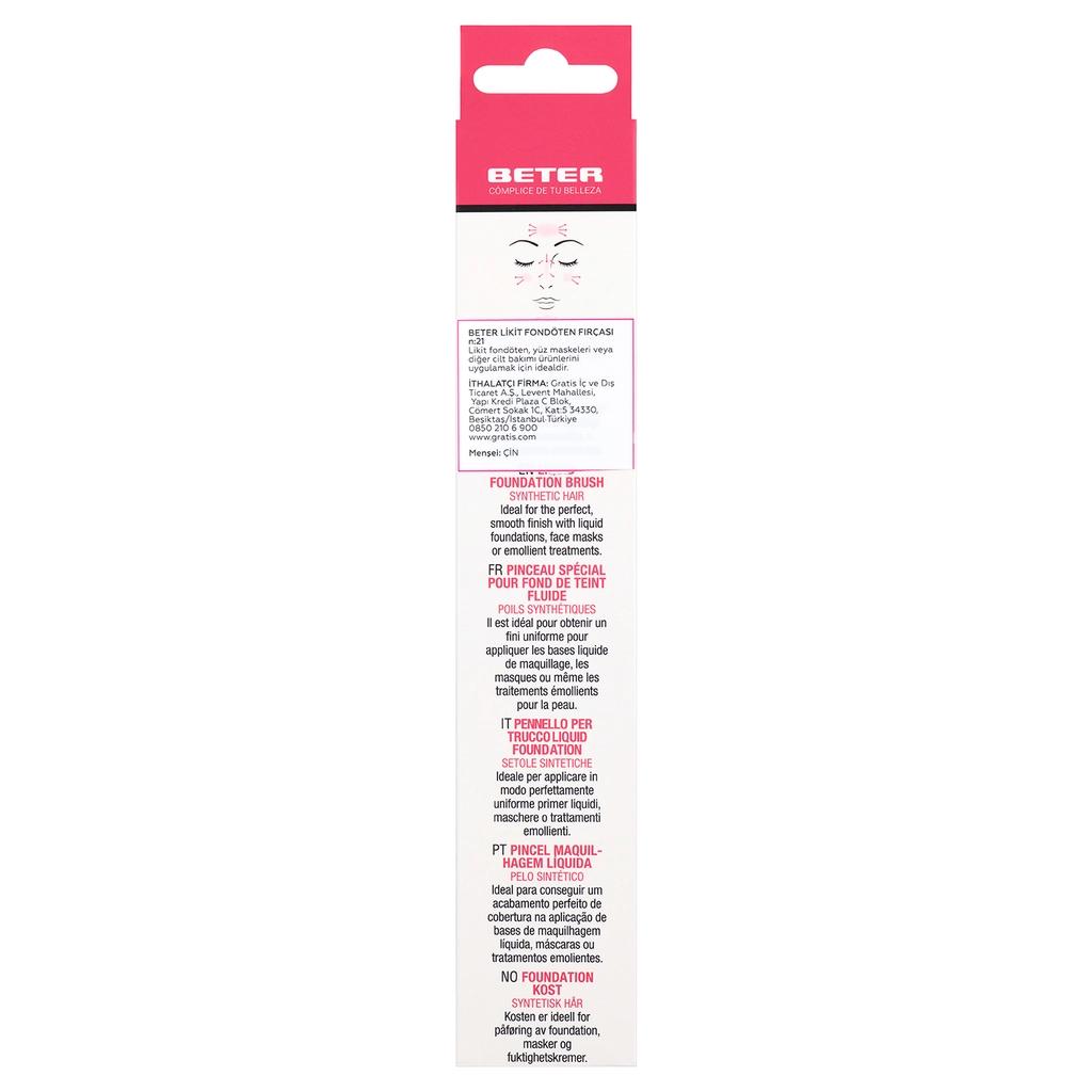 Beter Liquid Foundation Brush No. 21 for Smooth Makeup