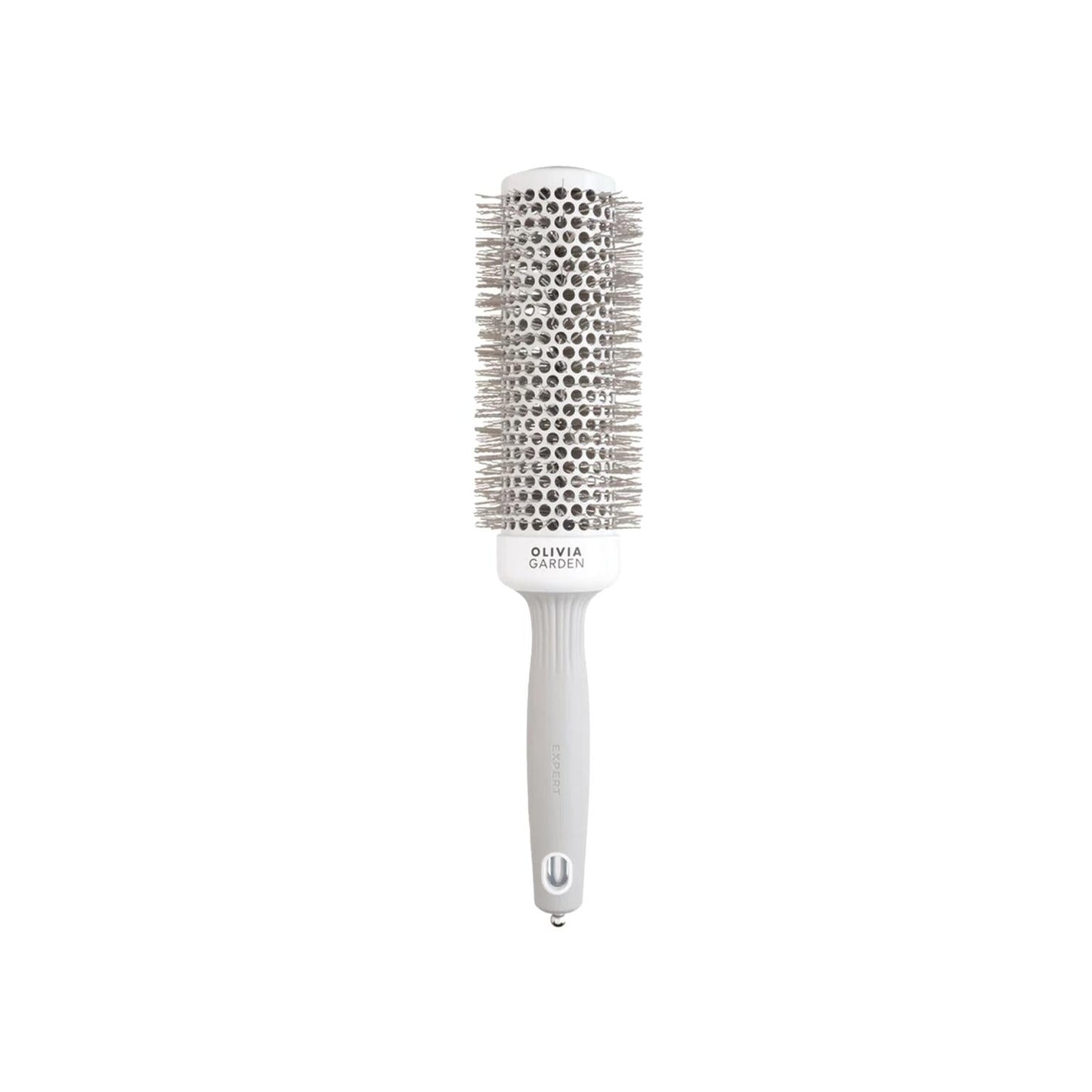 Olivia Garden Expert Blowout Speed Wavy Bristles Hair Brush - Enhances Natural Texture & Reduces Frizz, White/Grey