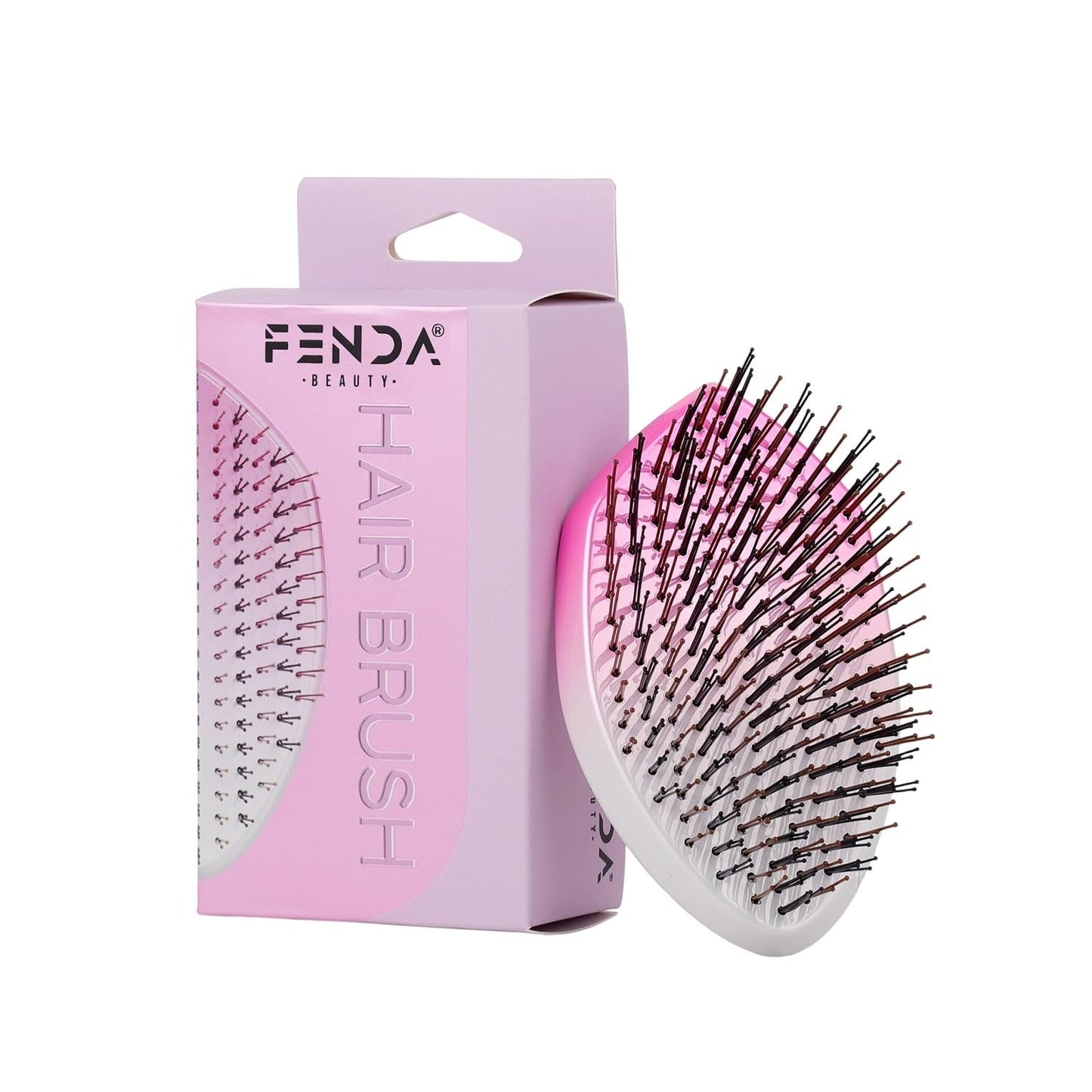 Fenda Professional 4-Pin Oval Hair Brush in Galaxy Pink
