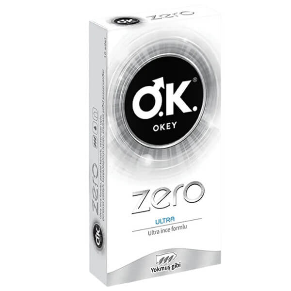 Okey Zero Ultra Thin Condoms for Natural Feel 10-Pack