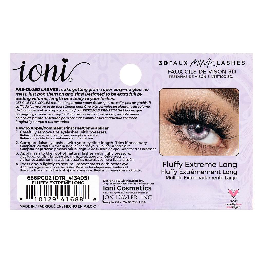 IONI 3D Extra Long Self-Adhesive Lashes for Instant Volume