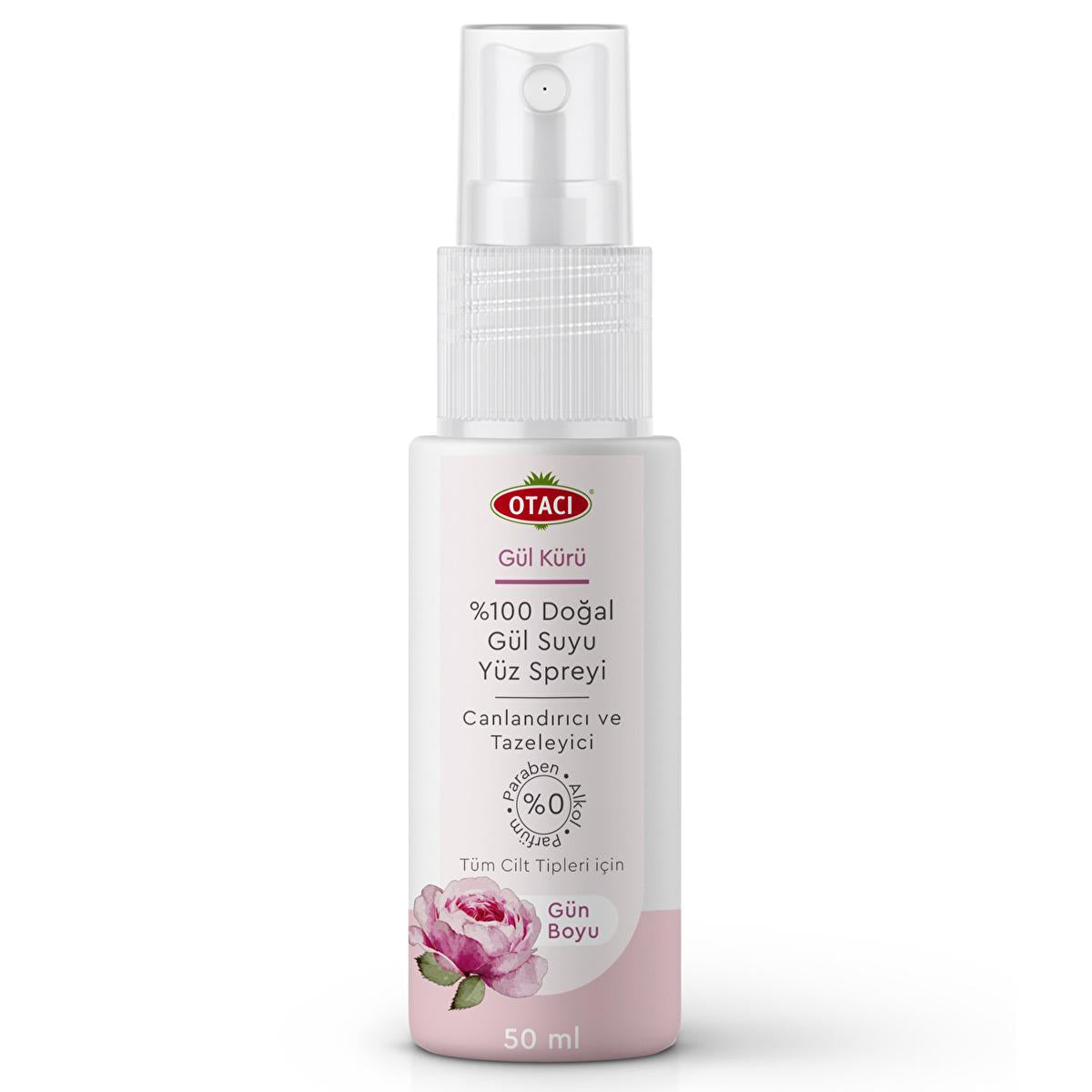 Otacı Rose Water Face Spray - Natural Skincare, Refreshing Facial Mist for All Skin Types - 1.69 fl oz
