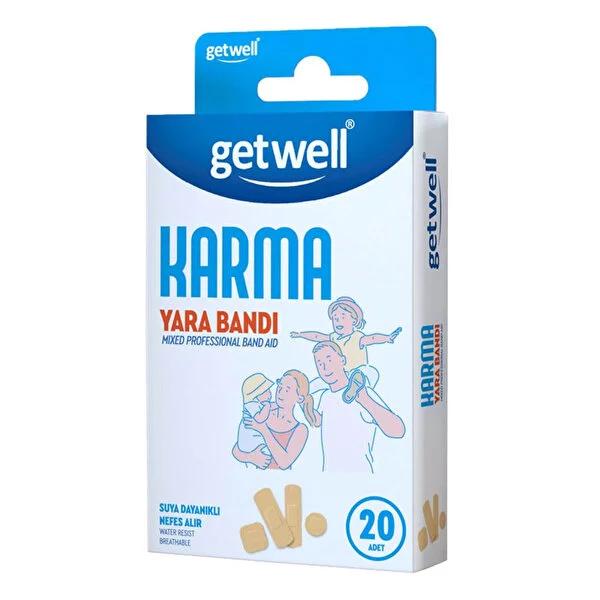 Getwell Assorted Bandages - 20 Piece Family Bandage Pack for Minor Cuts & Scrapes