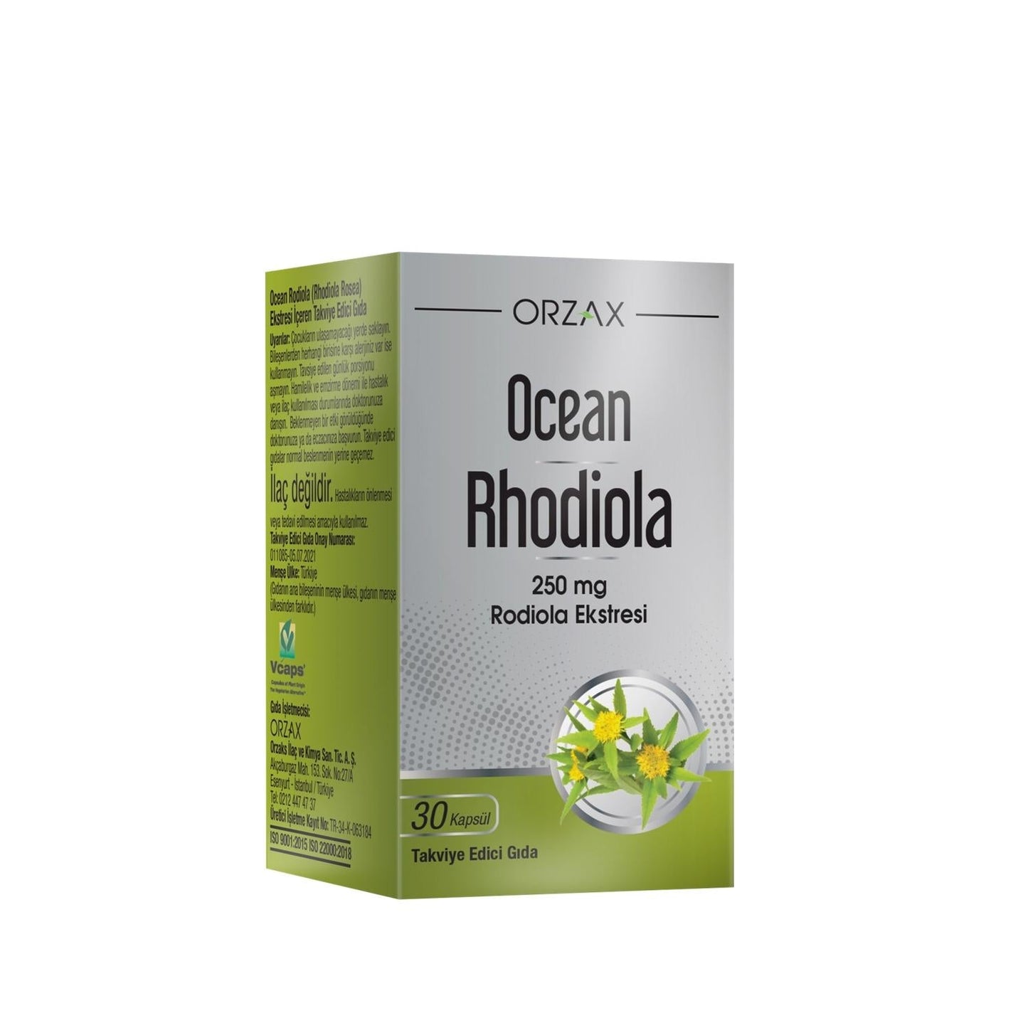Orzax Rhodiola Dietary Supplement for Stress Management - 30 Capsules, Natural Adaptogen Support
