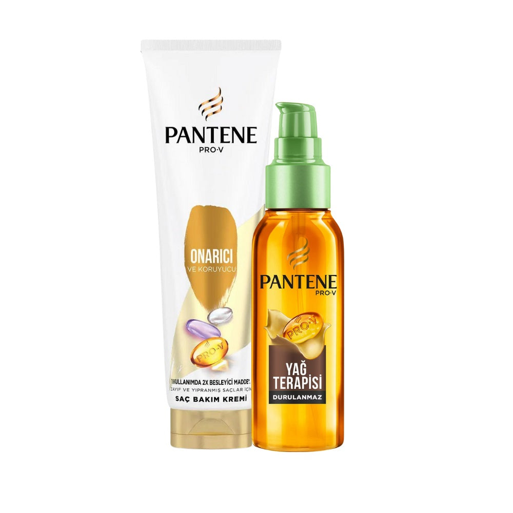 Pantene Argan Oil Elixir & Repairing Conditioner Set 375ml