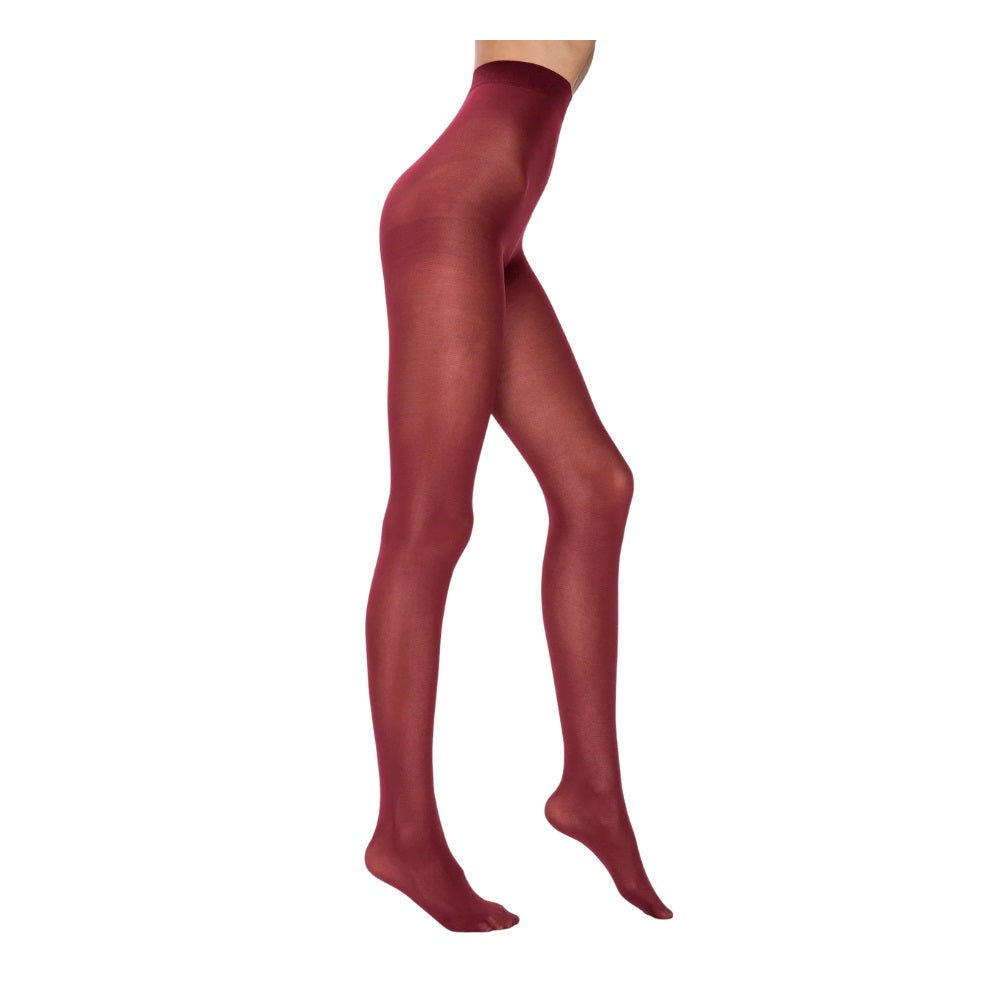 Penti Cream Tights Burgundy Soft & Elastic Pantyhose