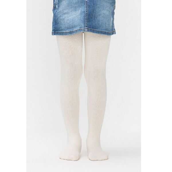 Penti Pretty Angora Wool Blend Tights in Vanilla