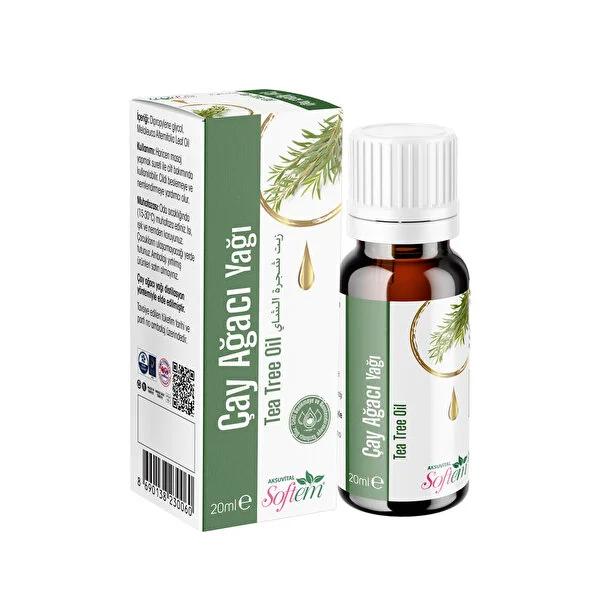 Softem Tea Tree Oil 20ml - Natural Skincare for Acne-Prone Skin & Nail Care