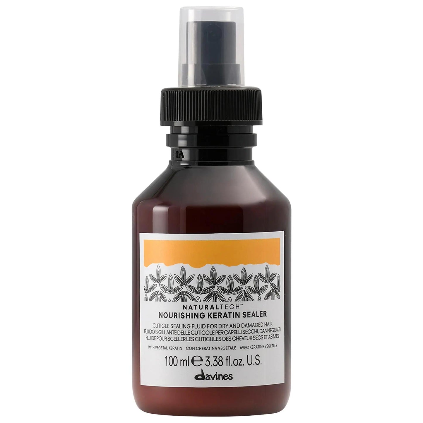 Nourishing Keratin Sealer: Repair Damaged Hair, Prevent Split Ends & Control Frizz - Vegan & Sulfate-Free Leave-In Hair Treatment