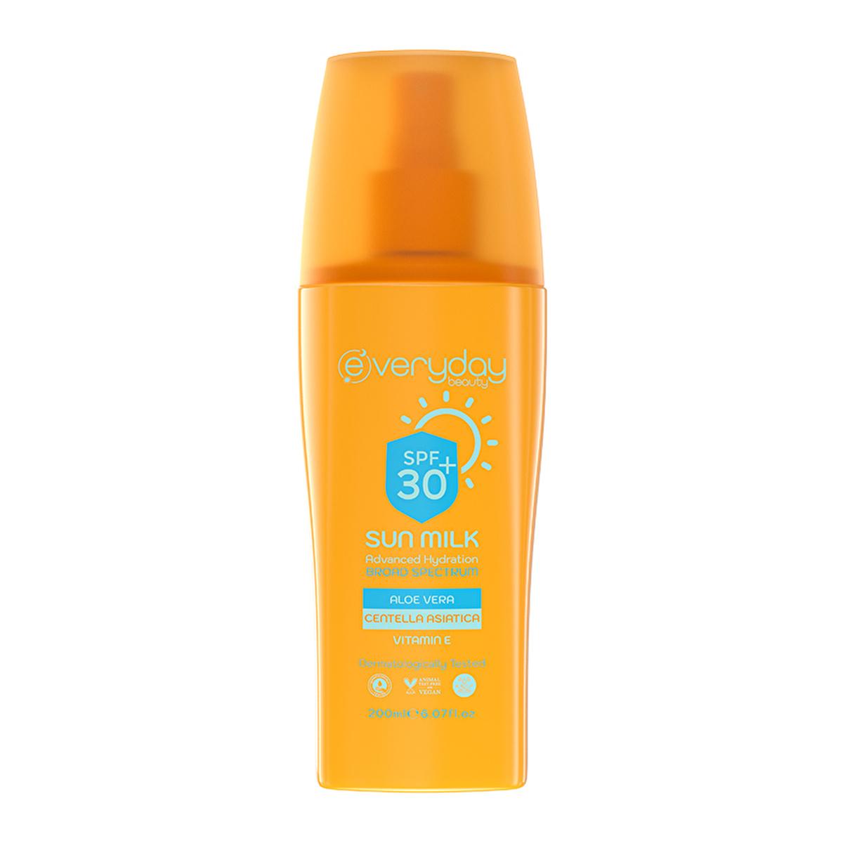 Everyday Beauty 30 SPF Sunscreen Lotion: UVA/UVB Protection, Aloe & Vitamin E - Water Resistant, Lightweight 200ml (6.76 fl oz)