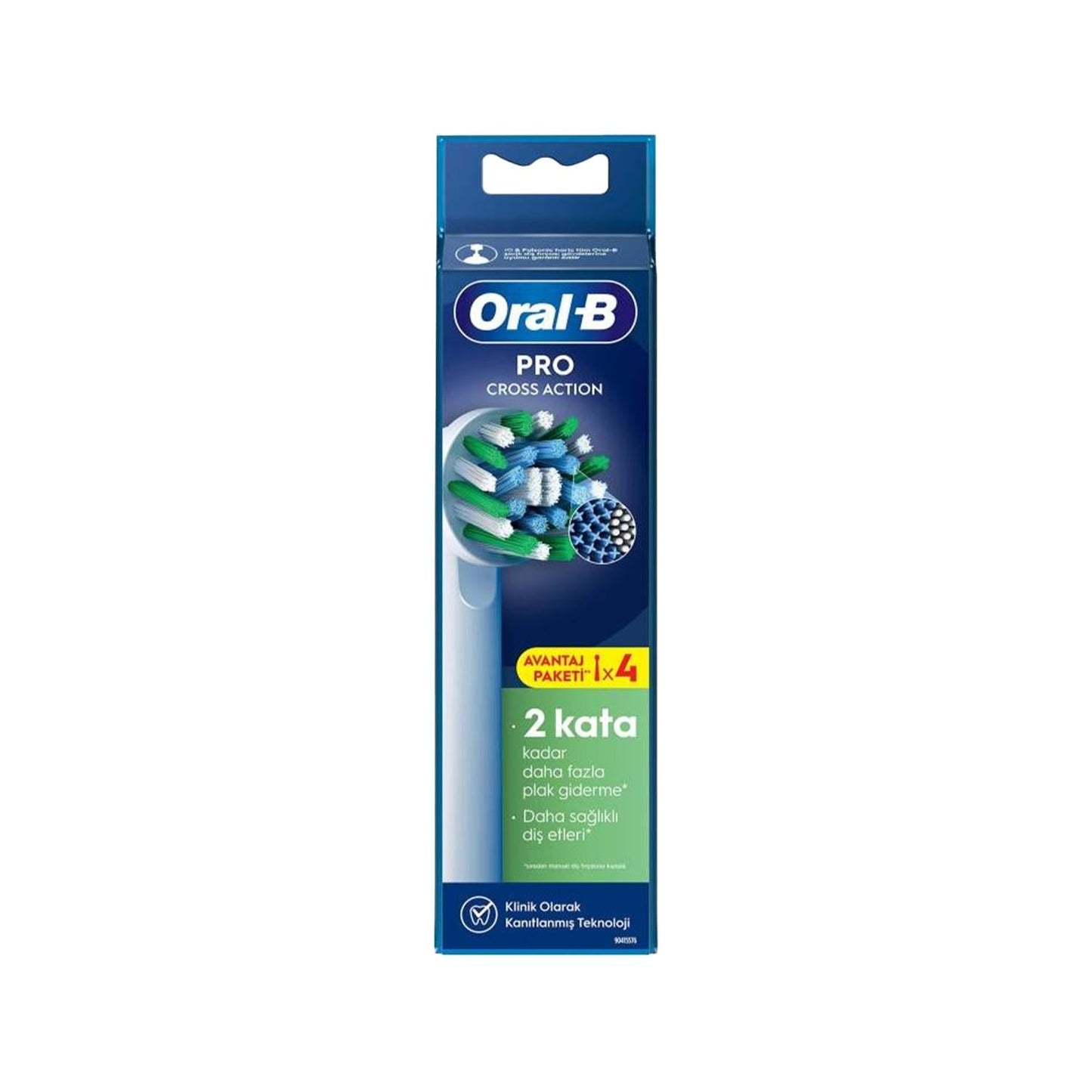 Oral-B Oral-B Pro Cross Action X-Filament Replacement Toothbrush Heads 4-Pack - Compatible with Oral-B Electric Toothbrushes, Enhanced Cleaning with X-Filament Technology