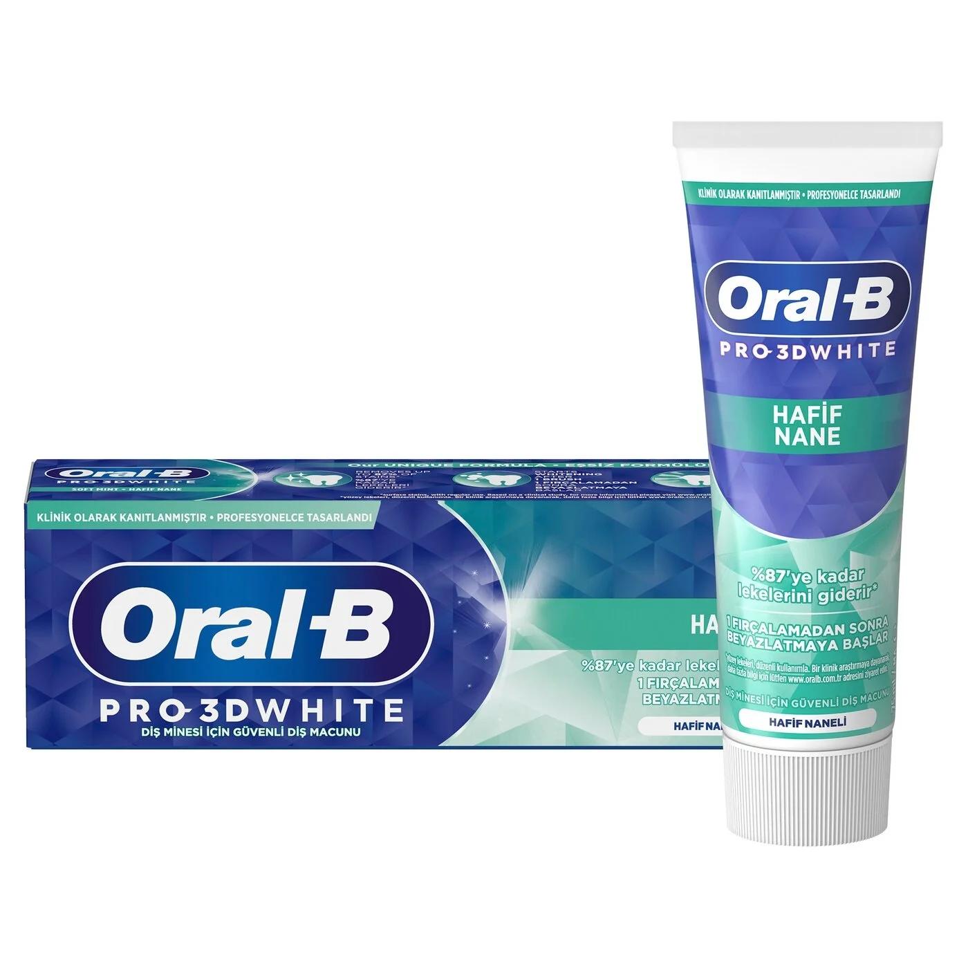 Oral-B Pro 3D White Mild Mint Toothpaste 75 ml