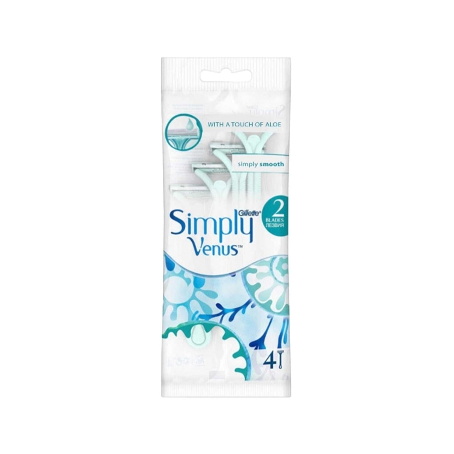 Gillette Venus Women's Disposable Razors - Pack of 4 | Convenient & Hygienic Shaving for Women