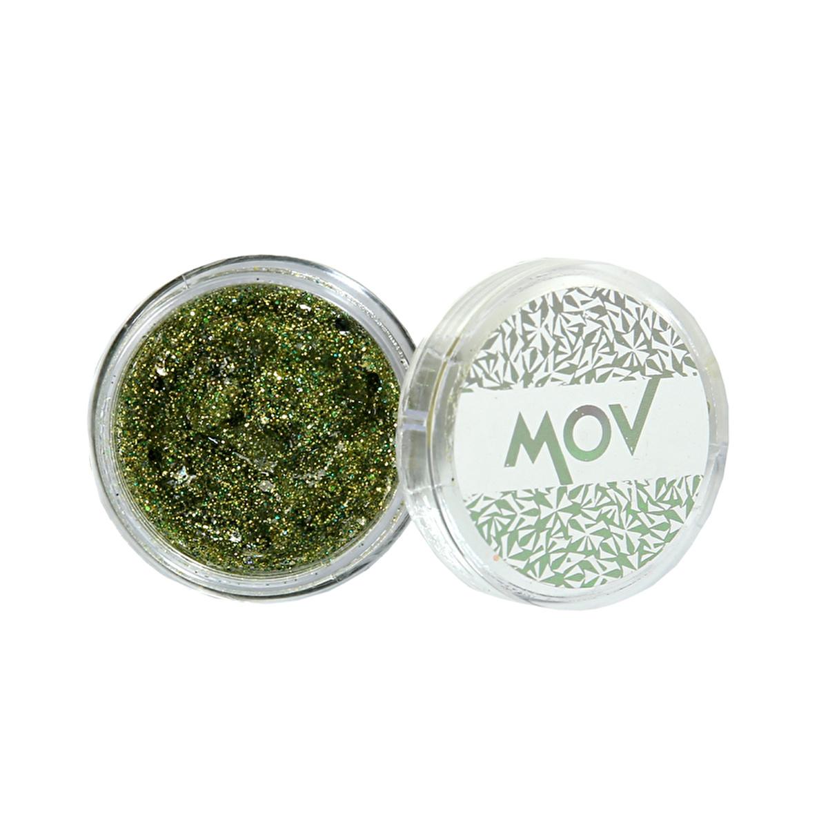 Mov Face & Body Glitter No:6 - Shimmering Glitter Gel for Face, Body, Hair - Intense Sparkle, Long Lasting, Festival & Party Makeup