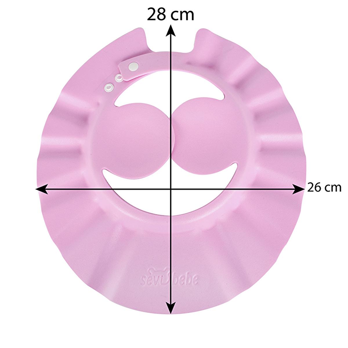 Sevi Bebe Baby Bath Cap - Soft Eva, Adjustable, Prevents Shampoo in Eyes & Ears