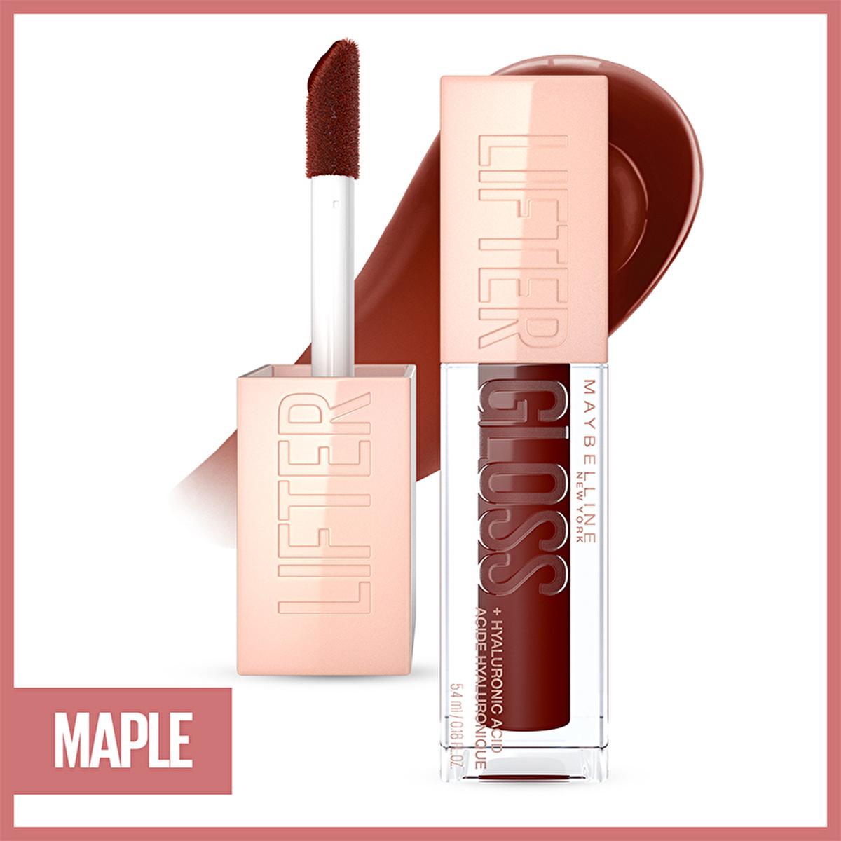 Maybelline Lifter Gloss: Honey’d Nude Lip Gloss with Hyaluronic Acid for Hydrated, Fuller-Looking Lips - High Shine, Non-Sticky Formula