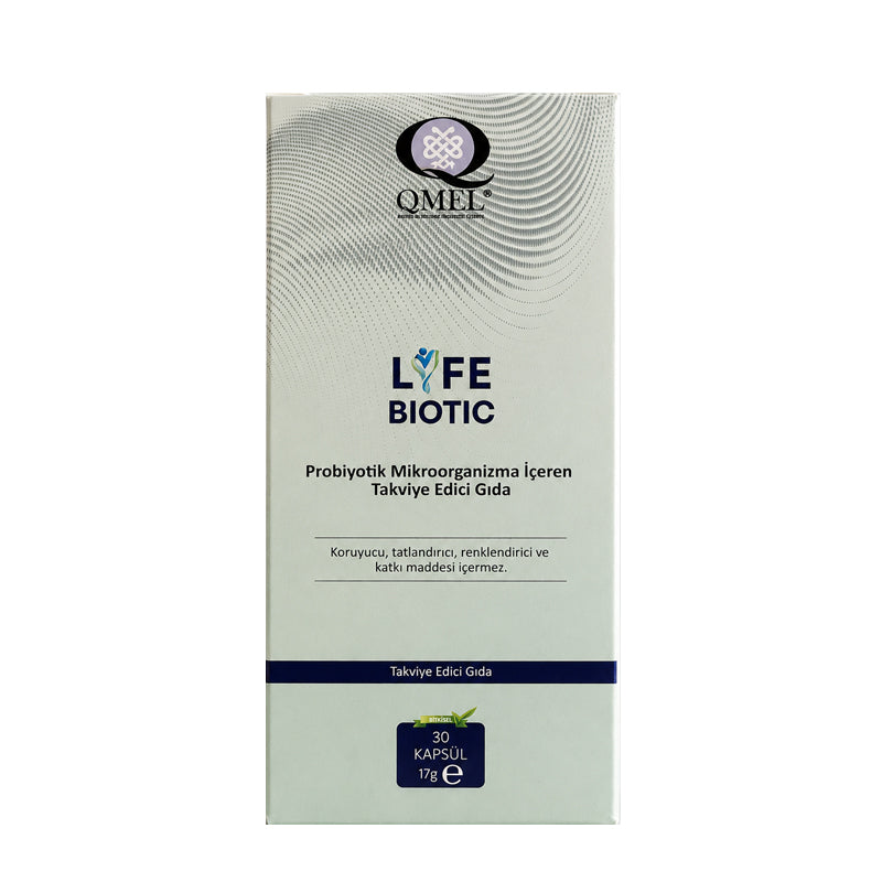 Qmel Life Biotic Probiotic Supplement with Inulin 30 Capsules