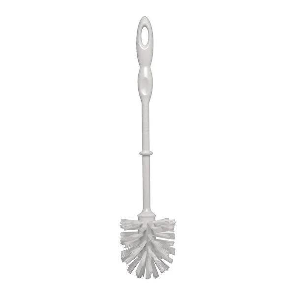 Flink & Sauber White Toilet Brush - Durable & Hygienic Bathroom Cleaning Tool