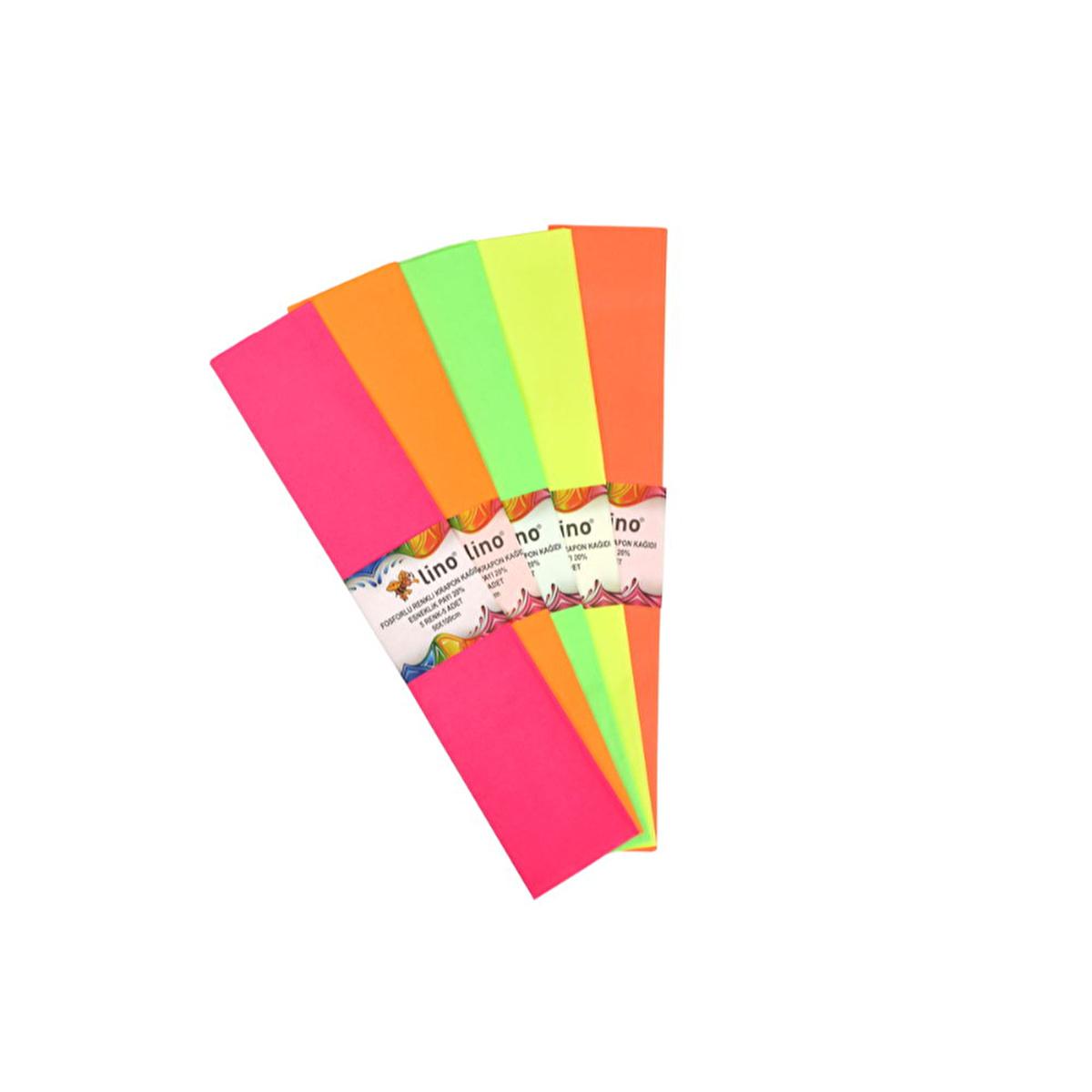 Lino Lüx Colorful Craft Paper - Phosphorescent, Stretchable, and Vibrant for Art Projects